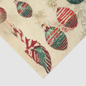 Retro Vintage antike Weihnachtsschmuck Seidenpapier (Detail)