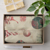 Retro Vintage antike Weihnachtsschmuck Seidenpapier (Geschenk)