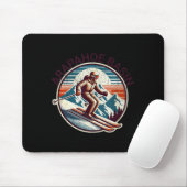Retro Vintage Arapahoe Basin Skigebiet Winter Mousepad (Mit Mouse)