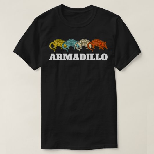 Retro Vintage Armadillo T-Shirt (Design vorne)