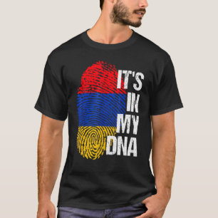 Retro Vintage Armenien Flagge Home Fingerabdruck G T-Shirt