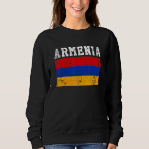 Retro Vintage armenische Flagge armenische Wurzeln Sweatshirt