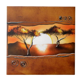 Retro Vintage Artgeschenke 12 Afrikas Fliese