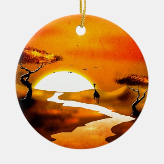 Retro Vintage Artgeschenke 13 Afrikas Keramikornament (Vorne)