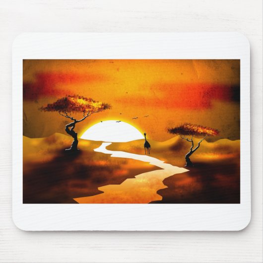 Retro Vintage Artgeschenke 13 Afrikas Mousepad (Vorne)