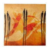 Retro Vintage Artgeschenke 19 Afrikas Fliese (Vorderseite)