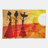 Retro Vintage Artgeschenke 27 Afrikas Geschirrtuch (Horizontal)