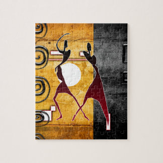 Retro Vintage Artgeschenke Afrikas Puzzle