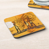 Retro Vintage Artgeschenke Afrikas Untersetzer (Linke Seite)