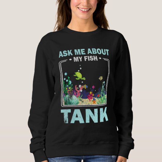 Retro Vintage Ask Me About Sweatshirt (Vorderseite)