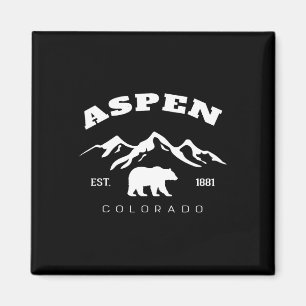 Retro Vintage Aspen Colorado Souvenir Kinder Wande Magnet