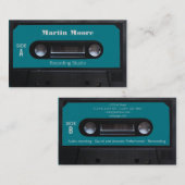 Retro Vintage Audioartkassettenabdeckung Visitenkarte (Vorne/Hinten)