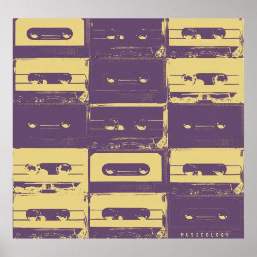 Retro-Vintage Audiostil-Musikabdeckung Poster (Vorne)