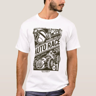 Retro-Vintage-Autorennwagen T-Shirt