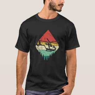 Retro Vintage Aviator Helicopter T-Shirt