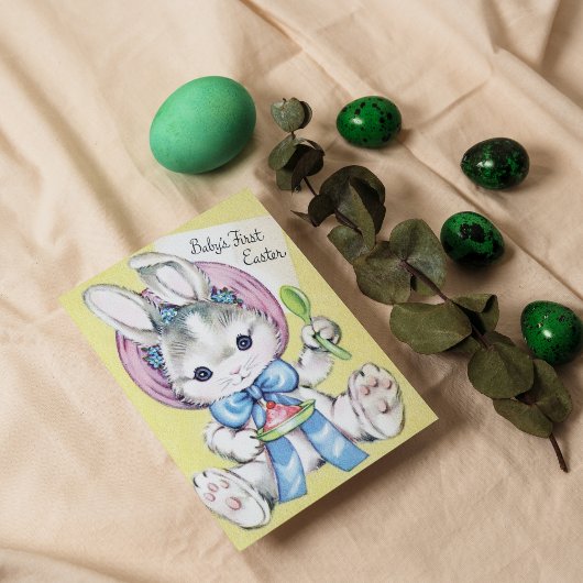 Retro Vintage Babys Erste Osterpostkarte Feiertagspostkarte