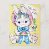 Retro Vintage Babys Erste Osterpostkarte Feiertagspostkarte (Vorderseite)