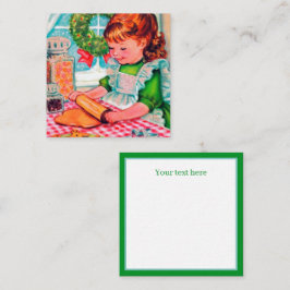 Retro Vintage Backweihstute Mitteilungskarte