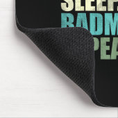 Retro-Vintage-Badmintonspieler Mousepad (Ecke)