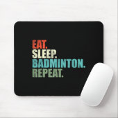 Retro-Vintage-Badmintonspieler Mousepad (Mit Mouse)