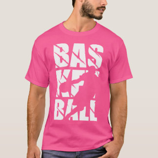 Retro Vintage Basketball-Bauweise für Basketball-P T-Shirt