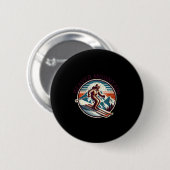 Retro Vintage Beaver Mountain Utah Skigebiet Button (Vorne & Hinten)