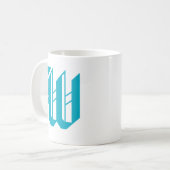 Retro Vintage Benutzerinitiale Kaffeetasse (Vorderseite Links)