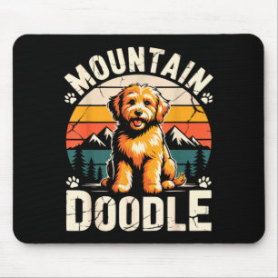 Retro Vintage Berg Doodle Hunde Liebhaber Outdoor Mousepad