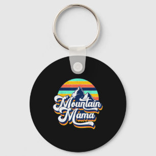 Retro Vintage Berg Mama Leben süßer Muttertag Schlüsselanhänger