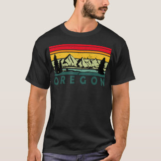Retro Vintage Berge Natur Wandern T-Shirt