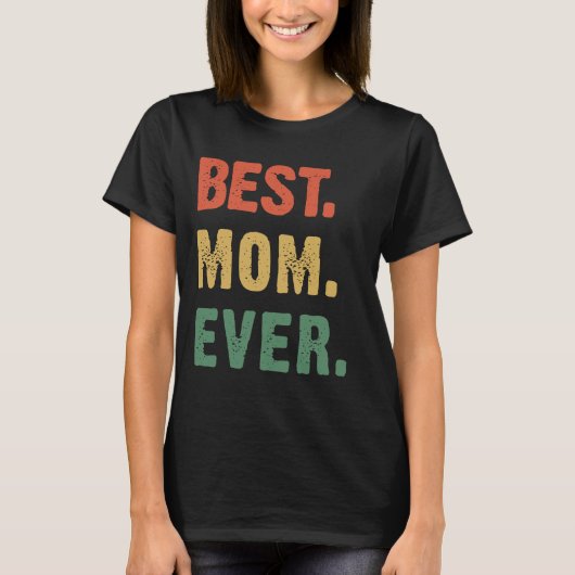 Retro Vintage beste Mama je T-Shirt (Vorderseite)