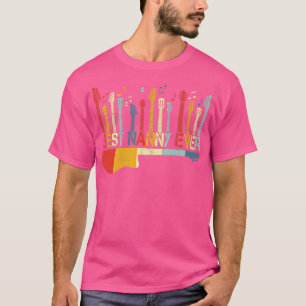 Retro Vintage Beste Nanny Aller Zeiten Gitarrenlie T-Shirt