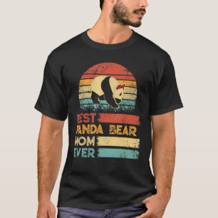 Retro Vintage Beste Panda-Bär-Mutter Aller Zeiten T-Shirt
