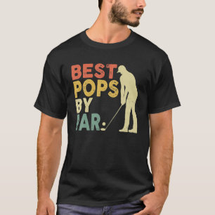 Retro Vintage beste Pop Par Golf Vatertag T-Shirt