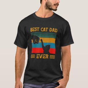 Retro Vintage Bester Katzenvater überhaupt Stoß Ka T-Shirt