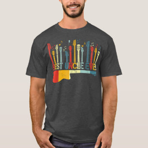 Retro Vintage Bester Onkel überhaupt Gitarrenliebh T-Shirt