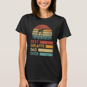 Retro Vintage Bestes Giraffe Papa Ever Shirts Tier