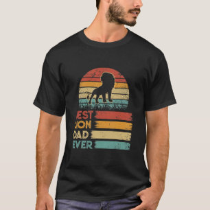 Retro Vintage Bestes Löwen-Vater-Shirts Tiere T-Shirt