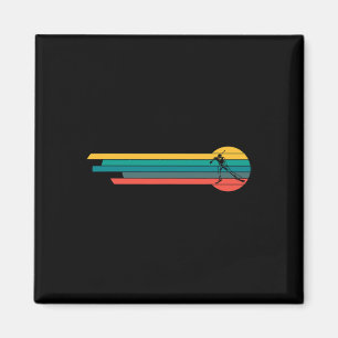 Retro Vintage Biathlon Skifahren Biathlet Schießen Magnet