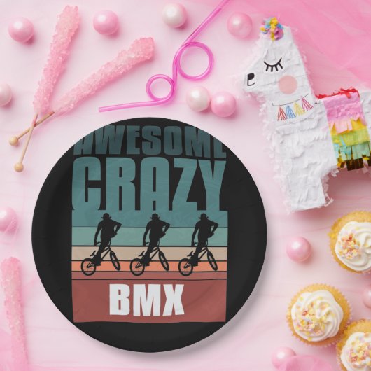 Retro Vintage BMX Pappteller (Party)