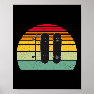 Retro Vintage Board- Fröhlich Skateboarding Woche Poster