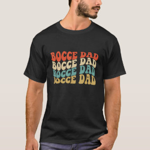 Retro Vintage Boccia Papa Boccia-Spieler Fan T-Shirt