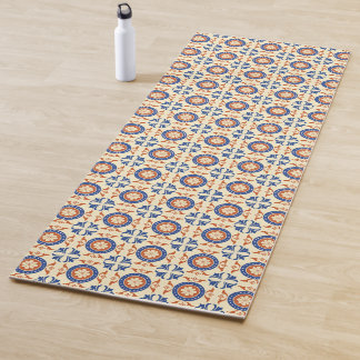 Retro Vintage Boho-Fliesen bunt Yogamatte