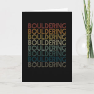 Retro vintage bouldering karte
