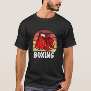 Retro Vintage Boxhandschuhe für Boxeremänner Fraue T-Shirt