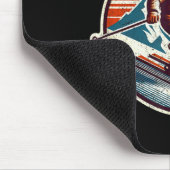 Retro Vintage Brian Head Utah Skigebiet Winter Mousepad (Ecke)