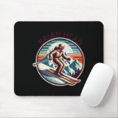 Retro Vintage Brian Head Utah Skigebiet Winter Mousepad (Mit Mouse)