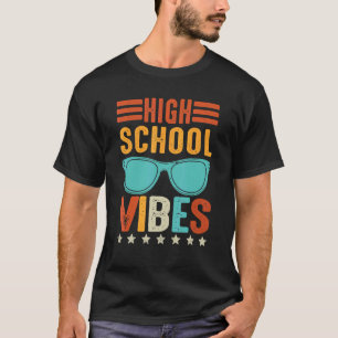Retro Vintage Brille High School Vibes Back to Sc T-Shirt