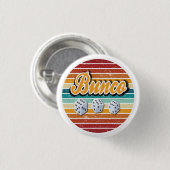 Retro Vintage Bunco Button (Vorne & Hinten)