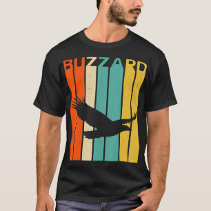 Retro Vintage Bussard Silhouette Bussard Liebhaber T-Shirt